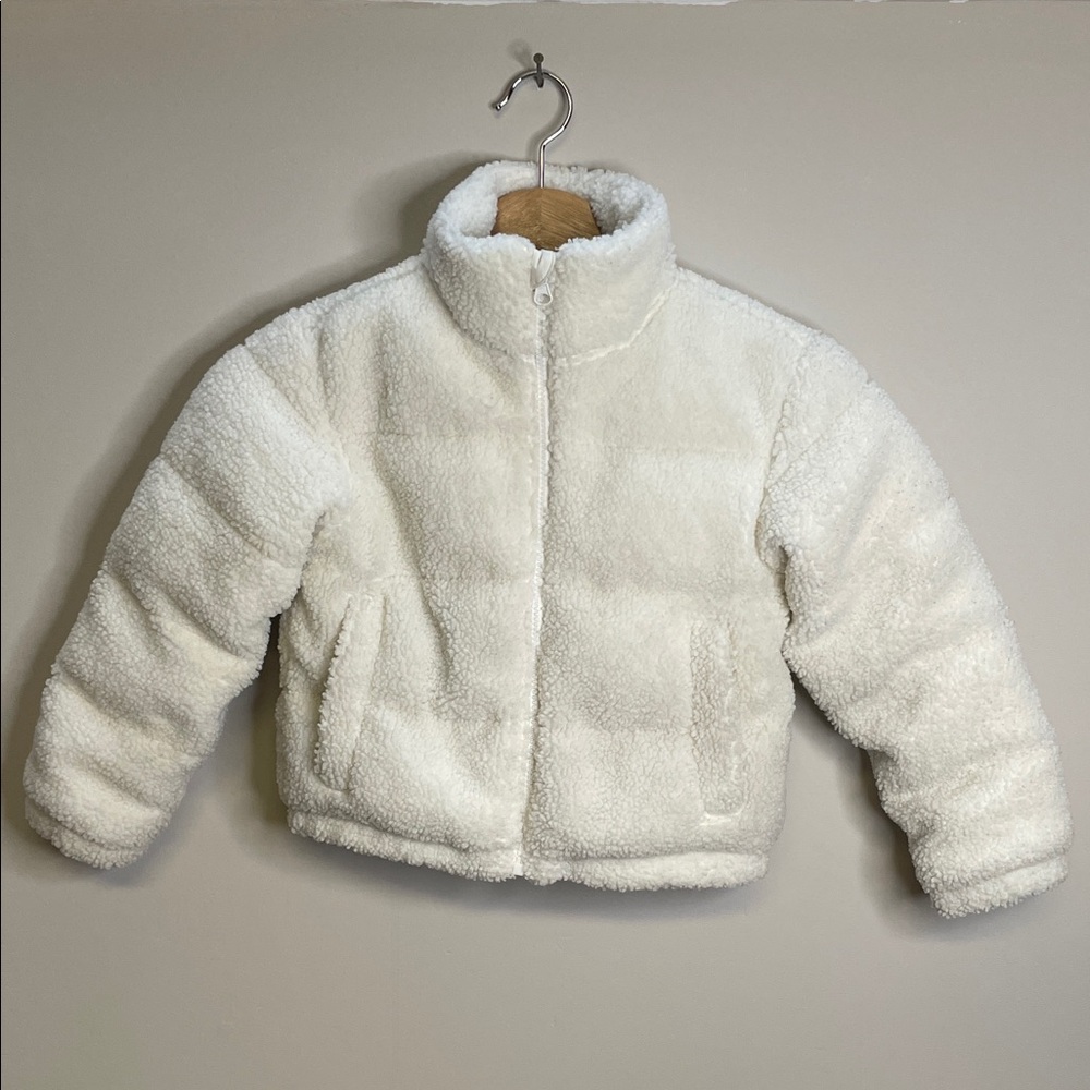 Art Class Cream Teddy Jacket for Kids